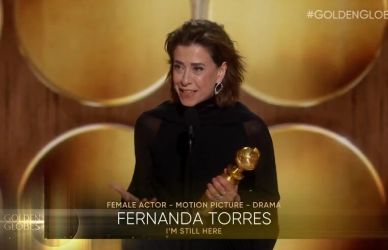 Fernanda Torres leva Globo de Ouro por atuação em Ainda Estou Aqui