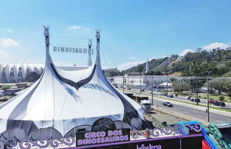 Circo dos Dinossauros chega a Campinas com espetáculo para todas as idades