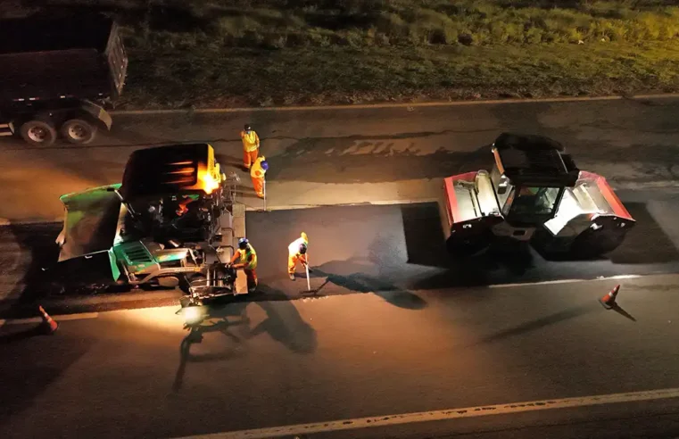 Na SP-340, Renovias inicia obras de recuperação do asfalto no período noturno