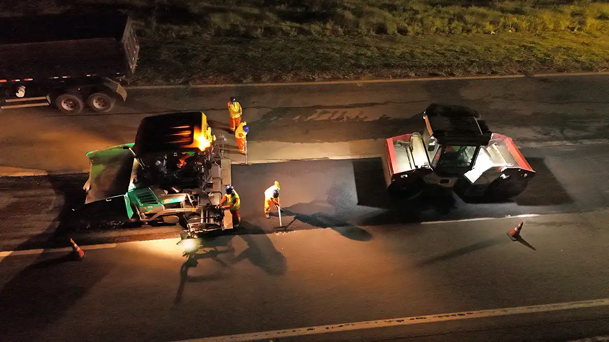 Na SP-340, Renovias inicia obras de recuperação do asfalto no período noturno