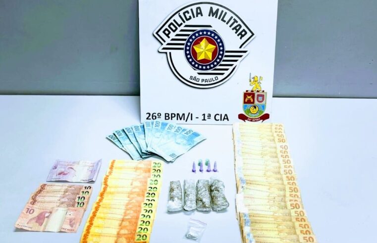 Homem é preso com drogas e quase R$ 4 mil em Mogi Guaçu