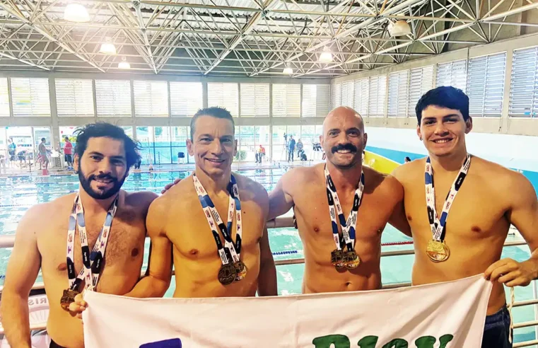 Sete medalhas para a Free Play em Limeira, pelo Circuito Unami de Natação Master