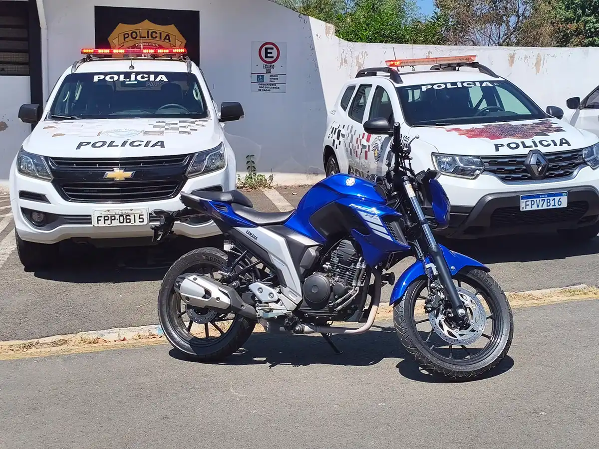 PM recupera moto roubada em Itapira poucas horas depois do crime