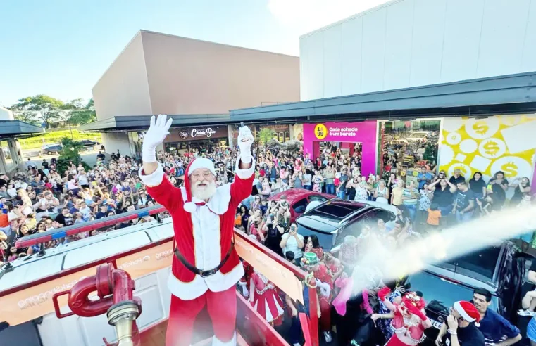 ParkShopping Mogi Mirim tem chegada do Papai Noel neste sábado