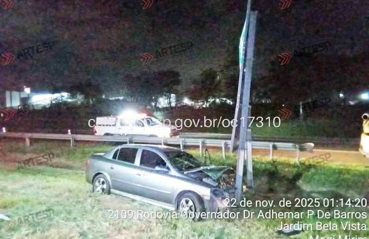 Colisão entre dois carros deixa uma pessoa morta na SP-340, em Mogi Mirim