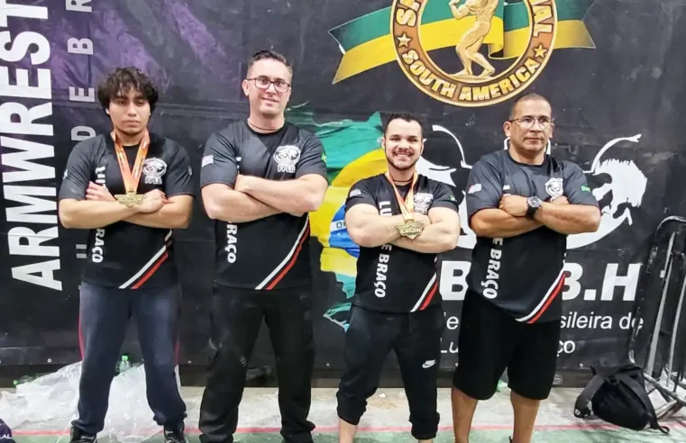 Atletas do Águias de Aço se classificam para sul-americano de luta de braço