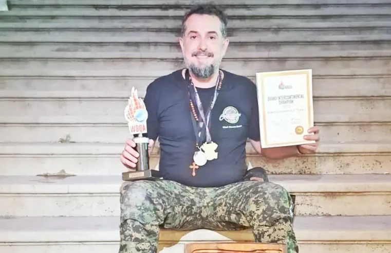 Mogimiriano Alonso Moreno integrou equipe campeã mundial de churrasco