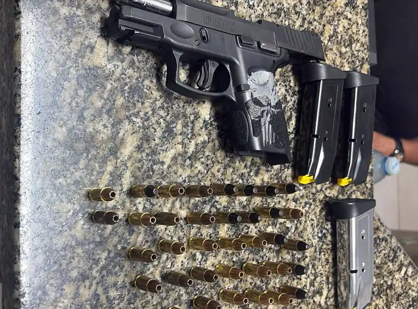 Homem ameaça familiar com arma de fogo e acaba preso pela PM, em Jaguariúna