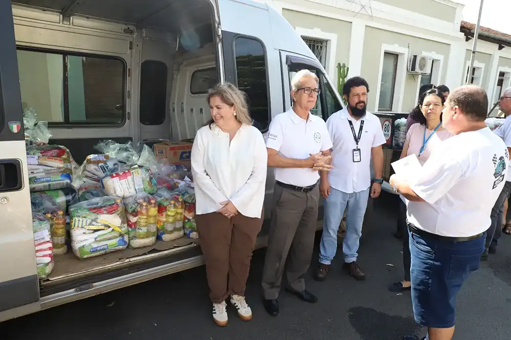 Prefeitura recebe 1,5 tonelada de alimentos repassada pelo Clube do Fusca de Mogi Mirim