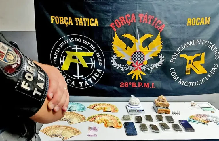 PM prende dois e apreende drogas e dinheiro em operação contra o tráfico em Mogi Guaçu