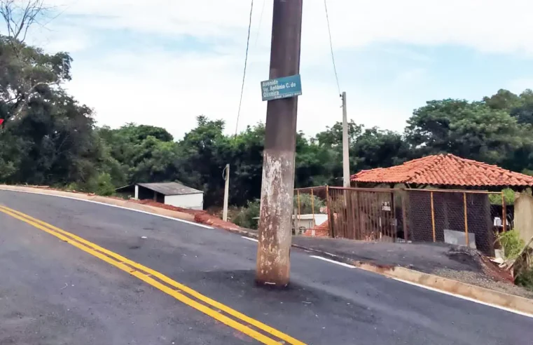 Poste ‘plantado’ em avenida chama atenção e viraliza em Mogi Mirim