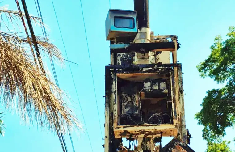Radar da Rodovia dos Agricultores é incendiado