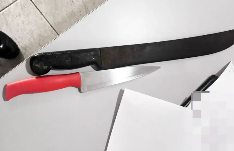 Homem é preso por violência doméstica e ameaça com facão no Aterrado, em Mogi Mirim