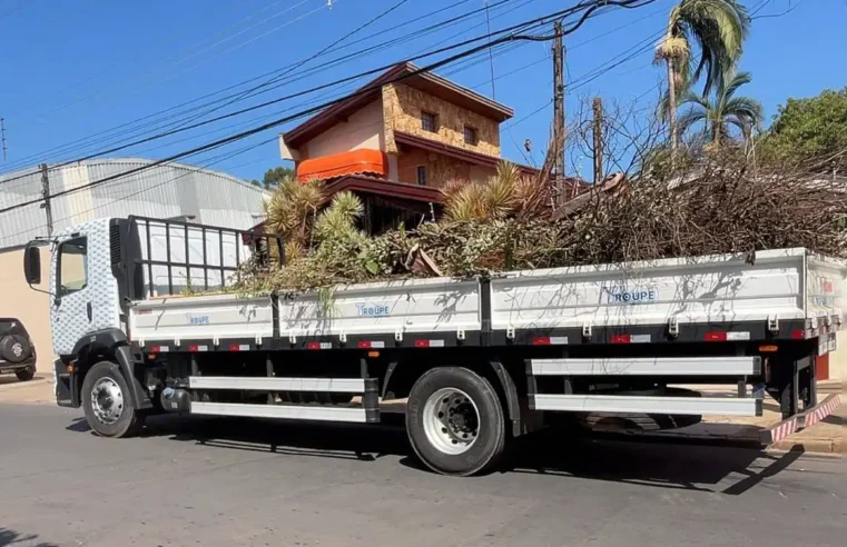 Novo calendário de coleta de galhos e entulhos está em vigor em Mogi Mirim