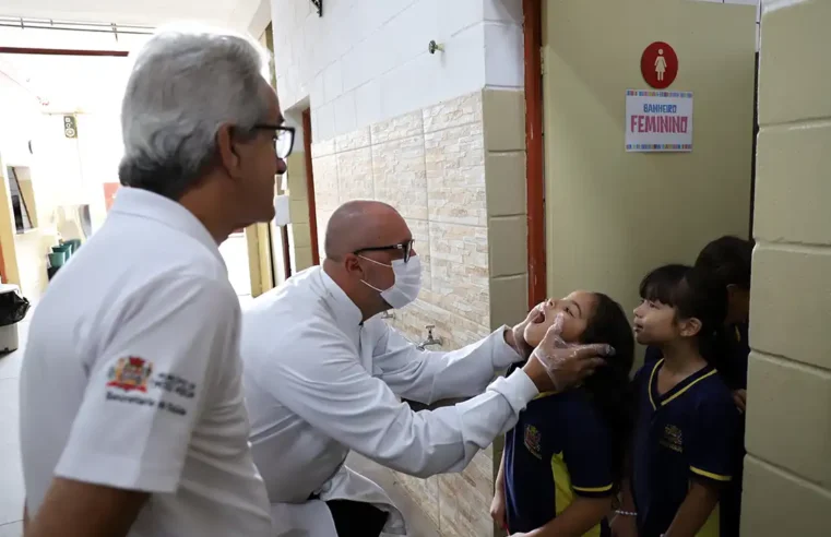 Quase 10 mil alunos de Mogi Mirim passam por avaliação e prevenção bucal em 2025