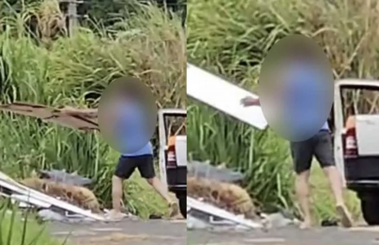 Homem é multado em R$ 2,5 mil por descarte irregular em Itapira