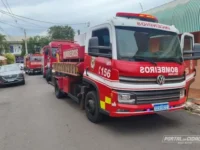 Bombeiros controlam princípio de incêndio em depósito na Santa Cruz, em Mogi Mirim