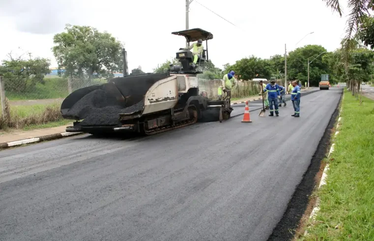 Avenida Adib Chaib recebe obras de recapeamento