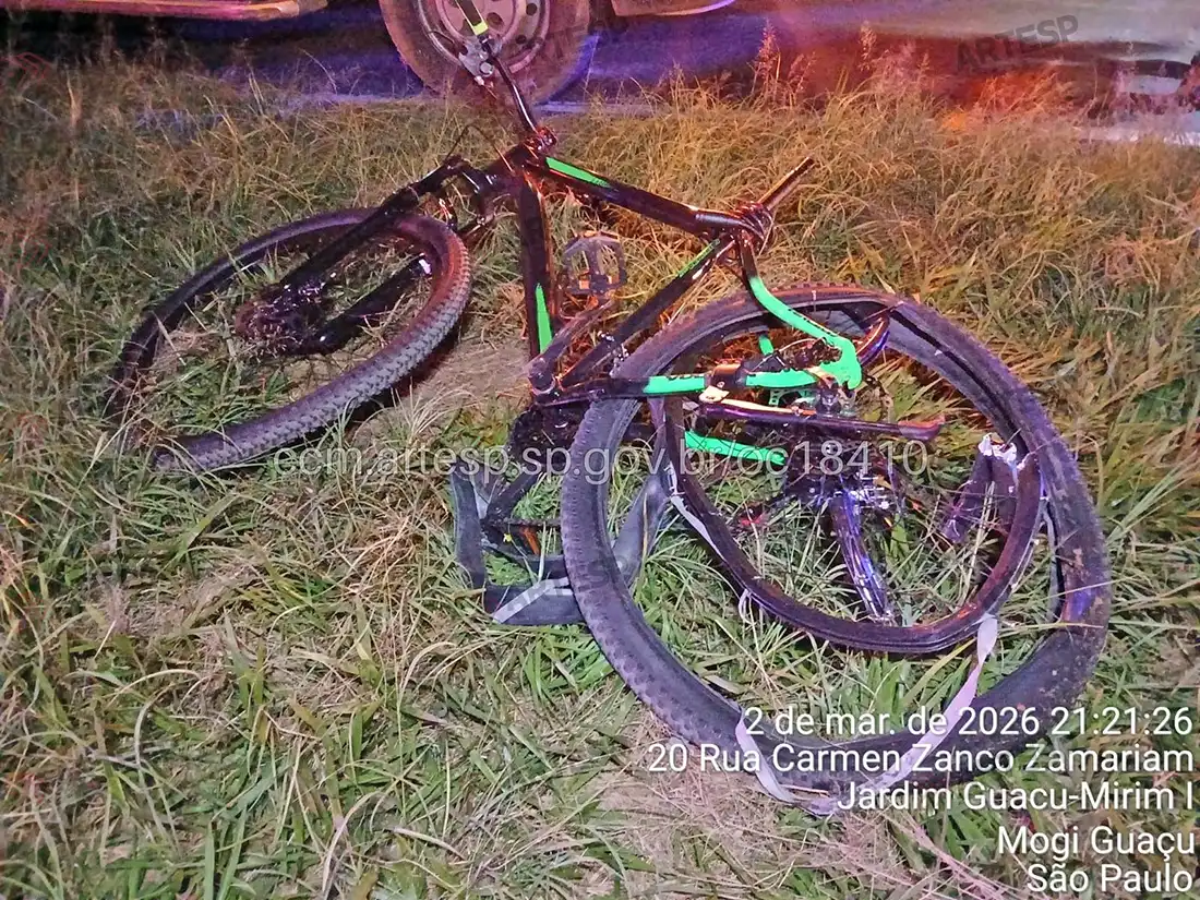 Ciclista morre após colisão com van na SP-340, em Mogi Guaçu