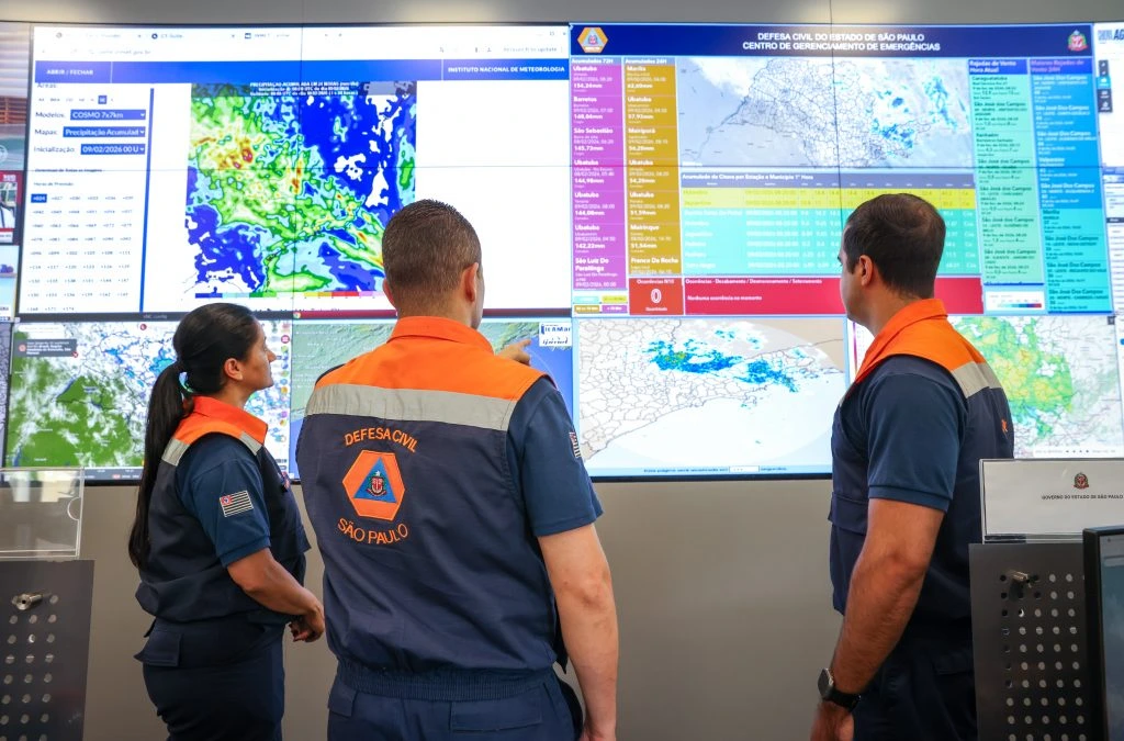 Defesa Civil de SP alerta para risco de temporais isolados e queda nas temperaturas até segunda
