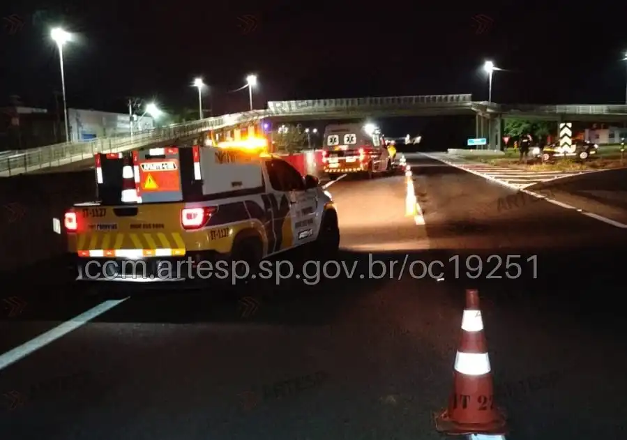 Pedestre é atropelado e morto na SP-342, em Mogi Guaçu; motorista foge sem prestar socorro