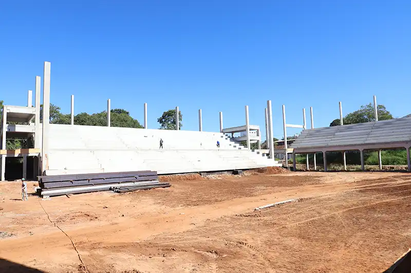 Obras da Arena Multiuso de Mogi Mirim estão 45% concluídas