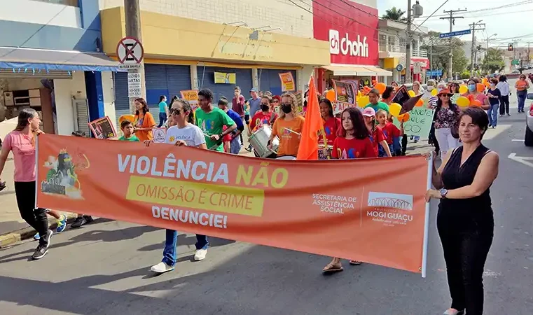 Maio Laranja mobiliza Mogi Guaçu em campanha contra o abuso infantil