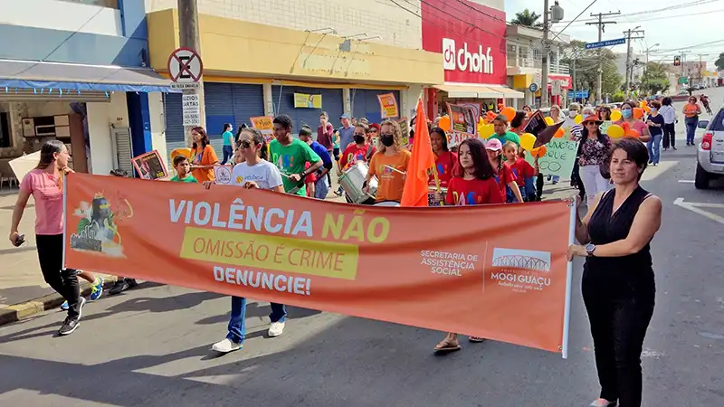 Maio Laranja mobiliza Mogi Guaçu em campanha contra o abuso infantil