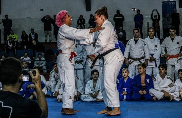 Itapira recebeu aula aberta de judô com a campeã olímpica Rafaela Silva