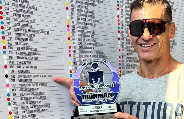 Aos 52 anos, Ivan Albano completa o 33º Ironman de sua carreira