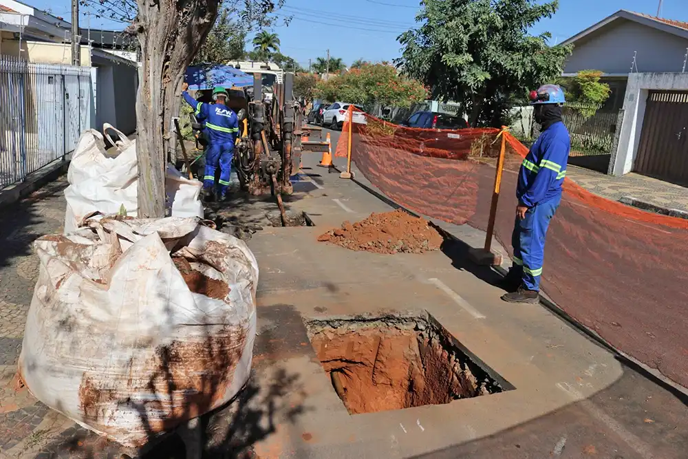 Saae inicia obras de substituição da rede de água pelo Jardim Áurea