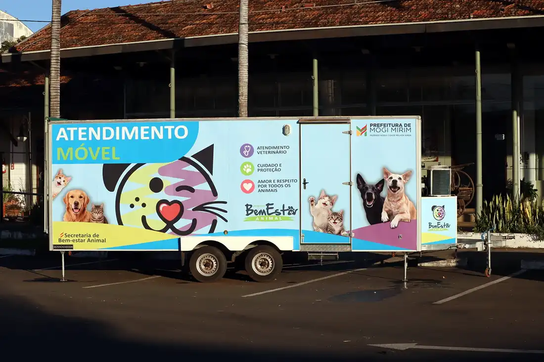 Base móvel do Bem-Estar Animal vai realizar atendimento nos bairros de Mogi Mirim