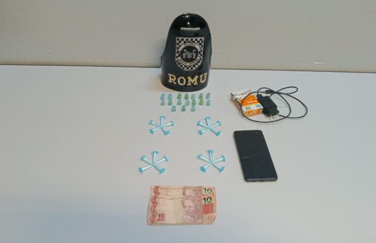 Romu prende homem por tráfico de drogas no Jardim Guaçu Mirim
