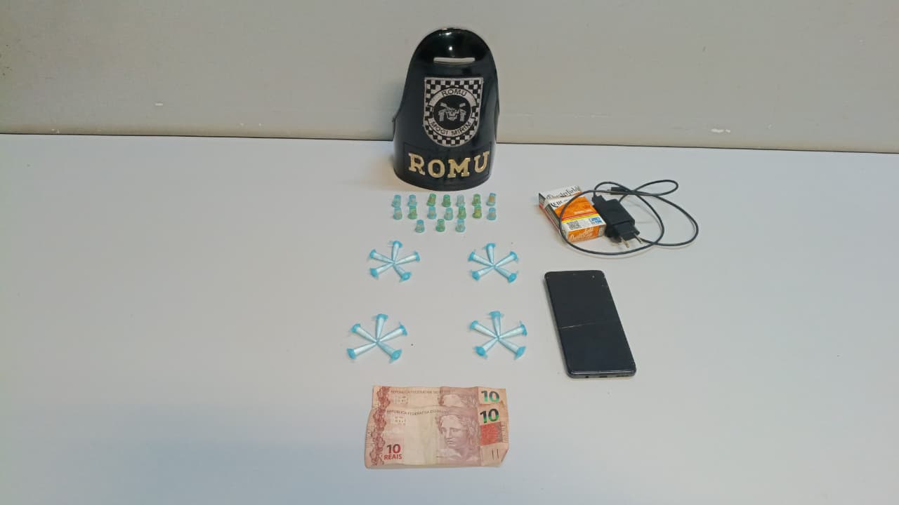 Romu prende homem por tráfico de drogas no Jardim Guaçu Mirim