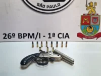Polícia Militar apreende arma de fogo e prende homem em Mogi Guaçu