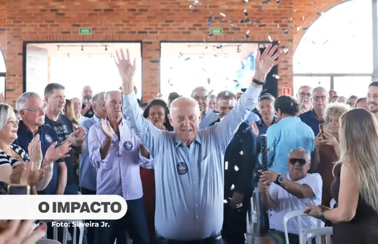 Barros Munhoz lança candidatura em evento com mais de mil pessoas, em Itapira
