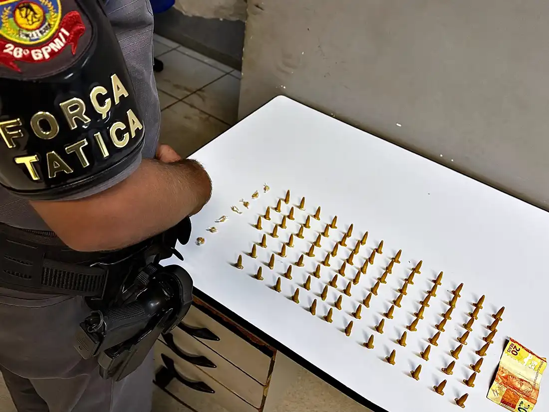PM prende dois por tráfico, no Ypê 2 e no Ypê Amarelo, em Mogi Guaçu