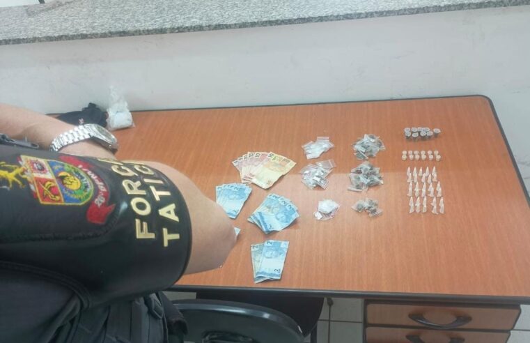 Adolescente é apreendido com drogas durante abordagem no Parque das Laranjeiras