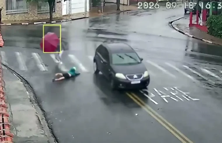 Criança é atropelada na faixa de pedestres, em Itapira; Polícia Civil identifica motorista