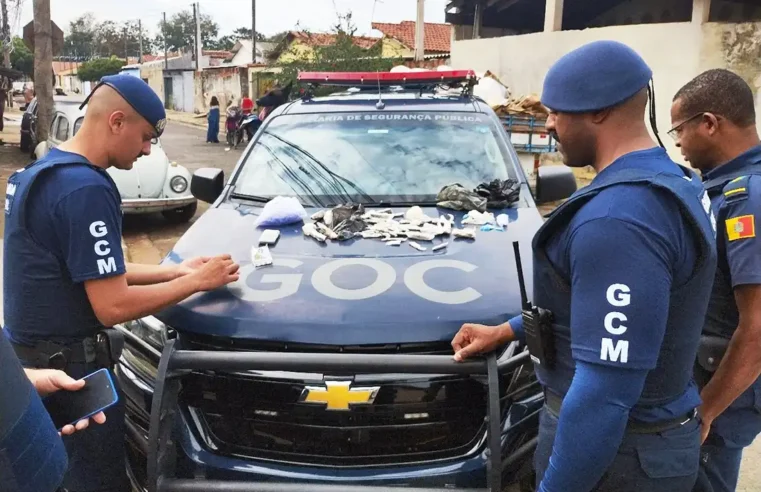 GCM apreende maconha, cocaína e crack no Santa Cecília, em Mogi Guaçu