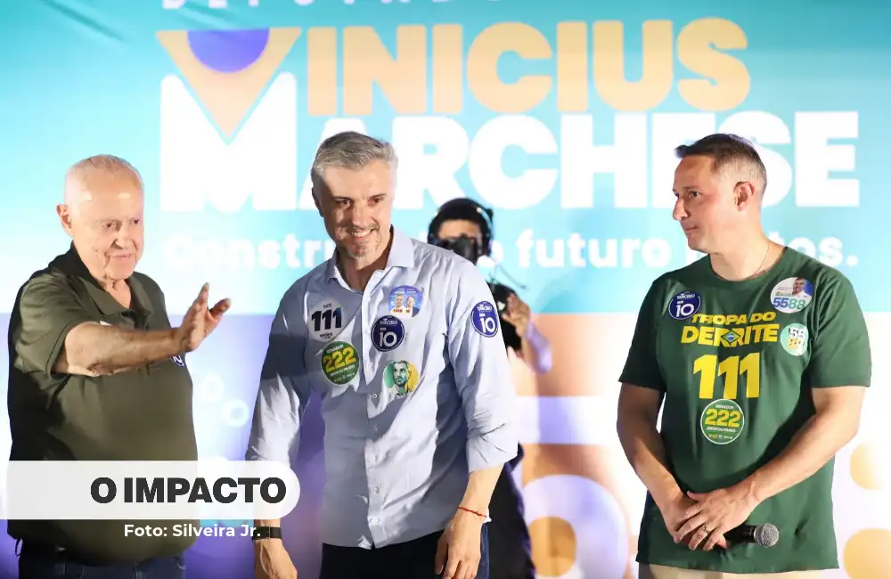 Marchese reúne Derrite e Felício em evento político em Mogi Mirim