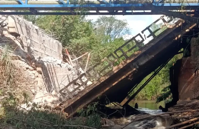 Ponte da Rodovia Nagib Chaib é demolida para dar lugar à nova estrutura