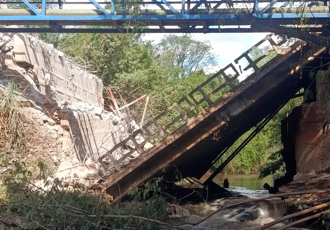 Ponte da Rodovia Nagib Chaib é demolida para dar lugar à nova estrutura
